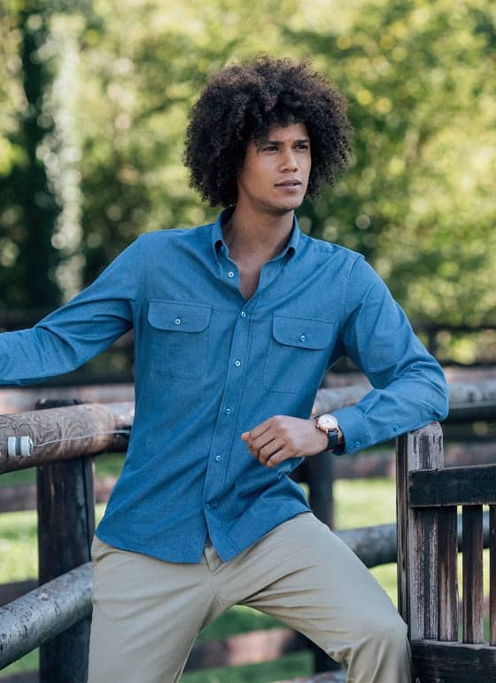 Chemise casual sur mesure pour homme à Paris