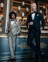 Costume mariage gris clair + smoking mariage sur mesure