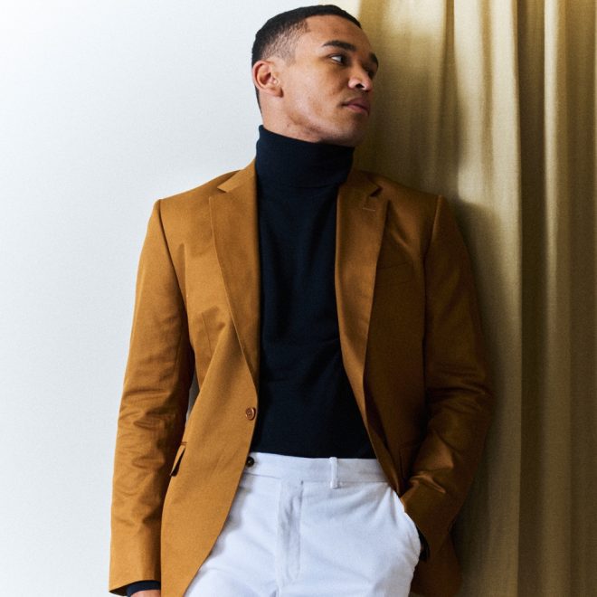 Veste casual couleur tabaco en tissu 100% coton Les nouveaux ateliers
