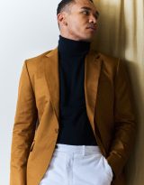 Veste casual couleur tabaco en tissu 100% coton Les nouveaux ateliers