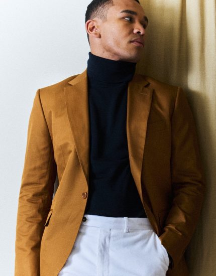 Veste casual couleur tabaco en tissu 100% coton Les nouveaux ateliers