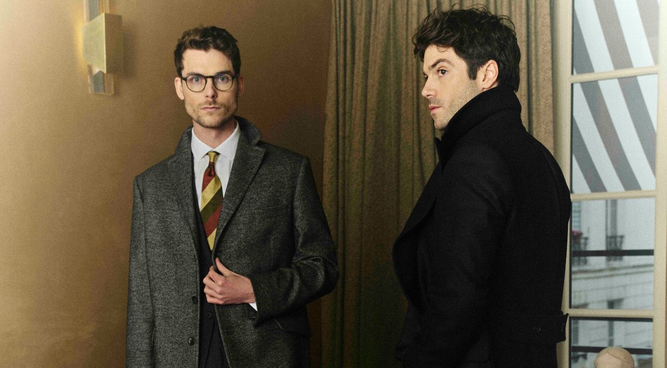 Manteau noir Manteau Gris