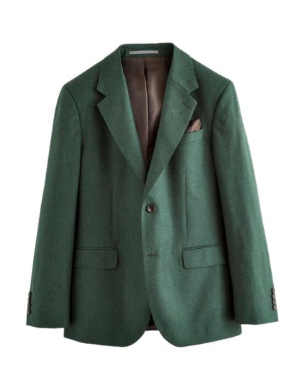 Costume trois-pièces vert forêt en tissu 100% laine fresco - Collection Archivio 1903