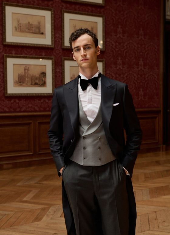 Jaquette traditionnelle noire en 100% laine - Collection Event