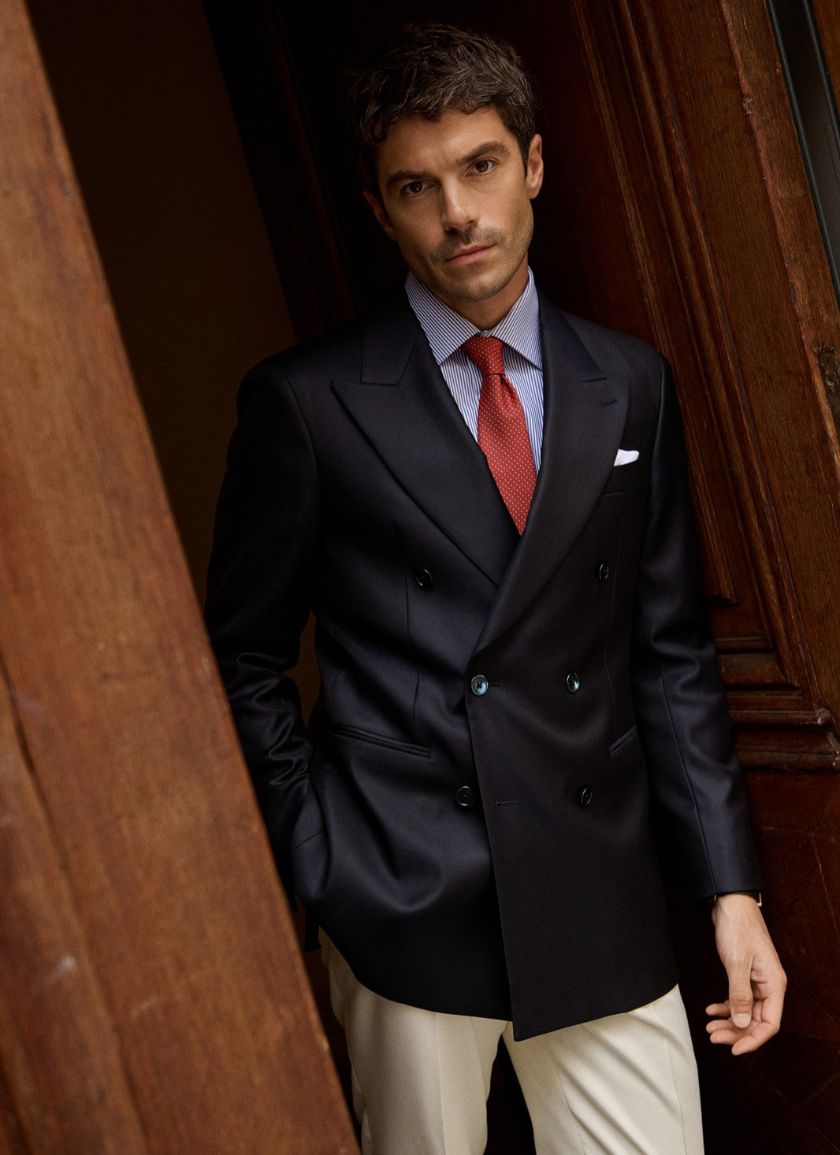 Veste à motif prince-de-Galles en 100% laine - Collection Royal Krono